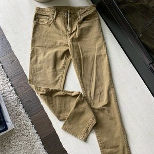 American Eagle Skinny Fit Khaki Denim Jeans 30x34 Worn Once